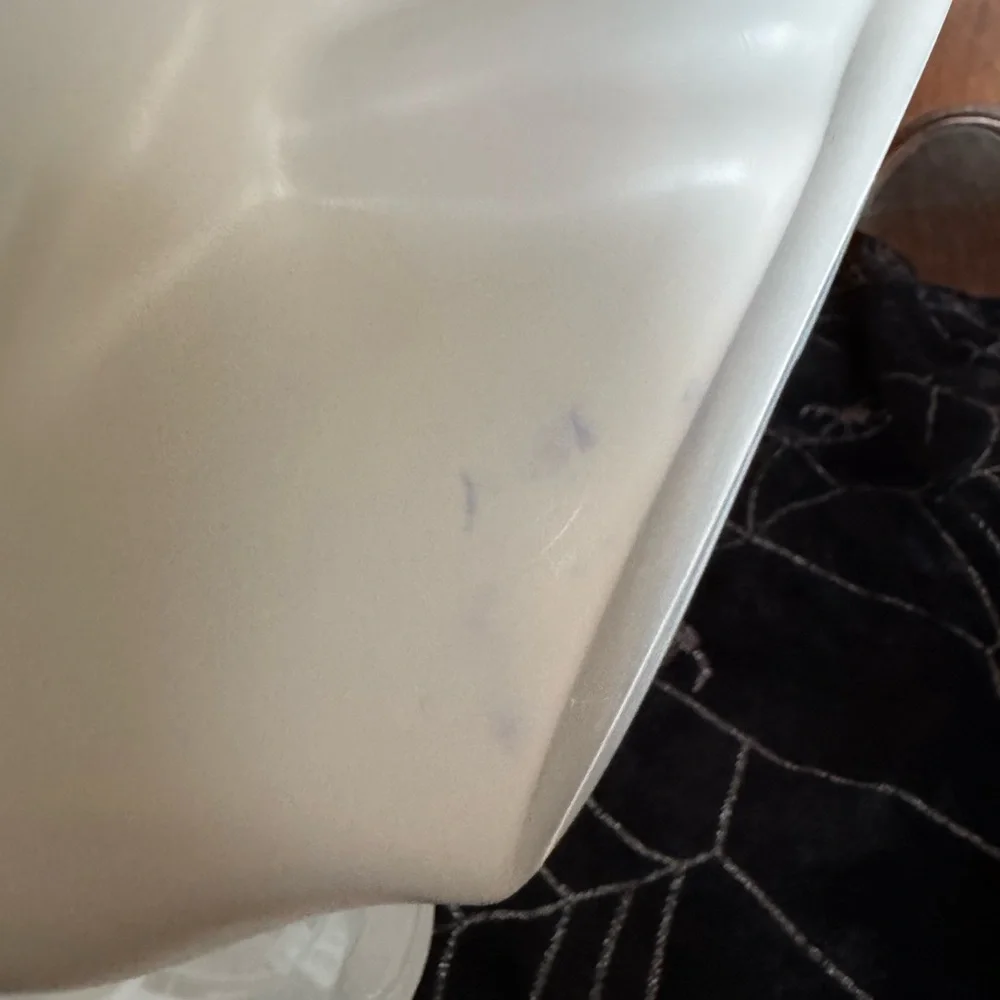 White‎ Skull Plastic Blow Mold Cookie Jar